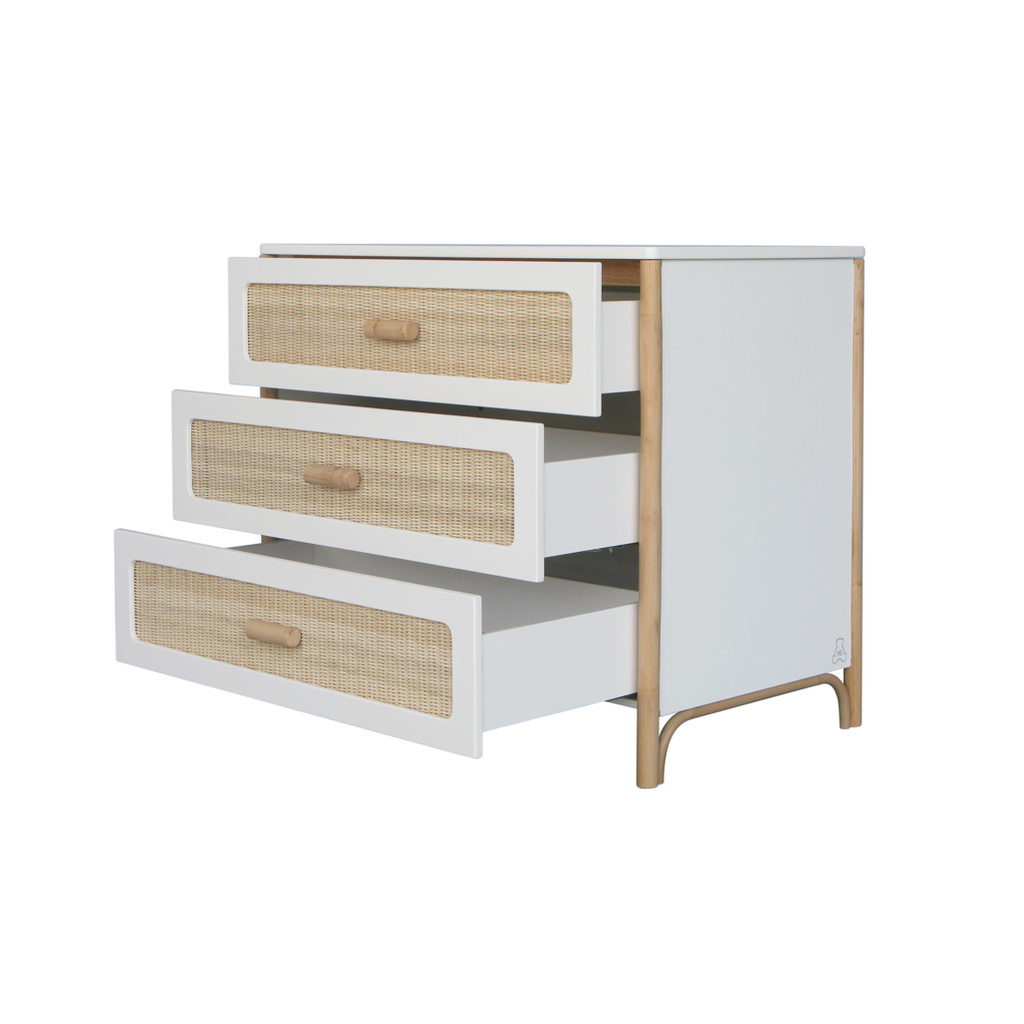 Oceania Rattan Cannes Chest of drawer - Neige