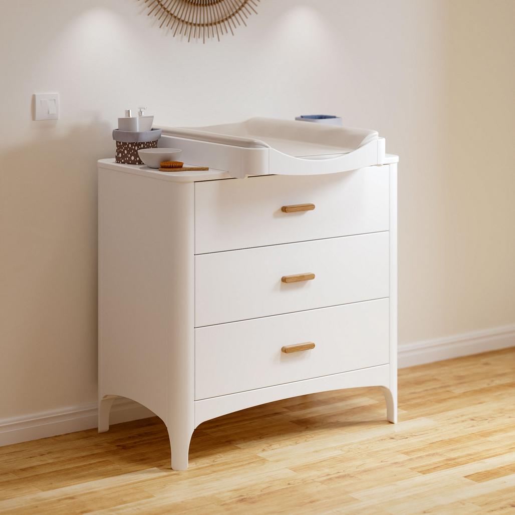 NEREE  COMMODE / BIG CHEST OF DRAWERS H88.8cm - Neige