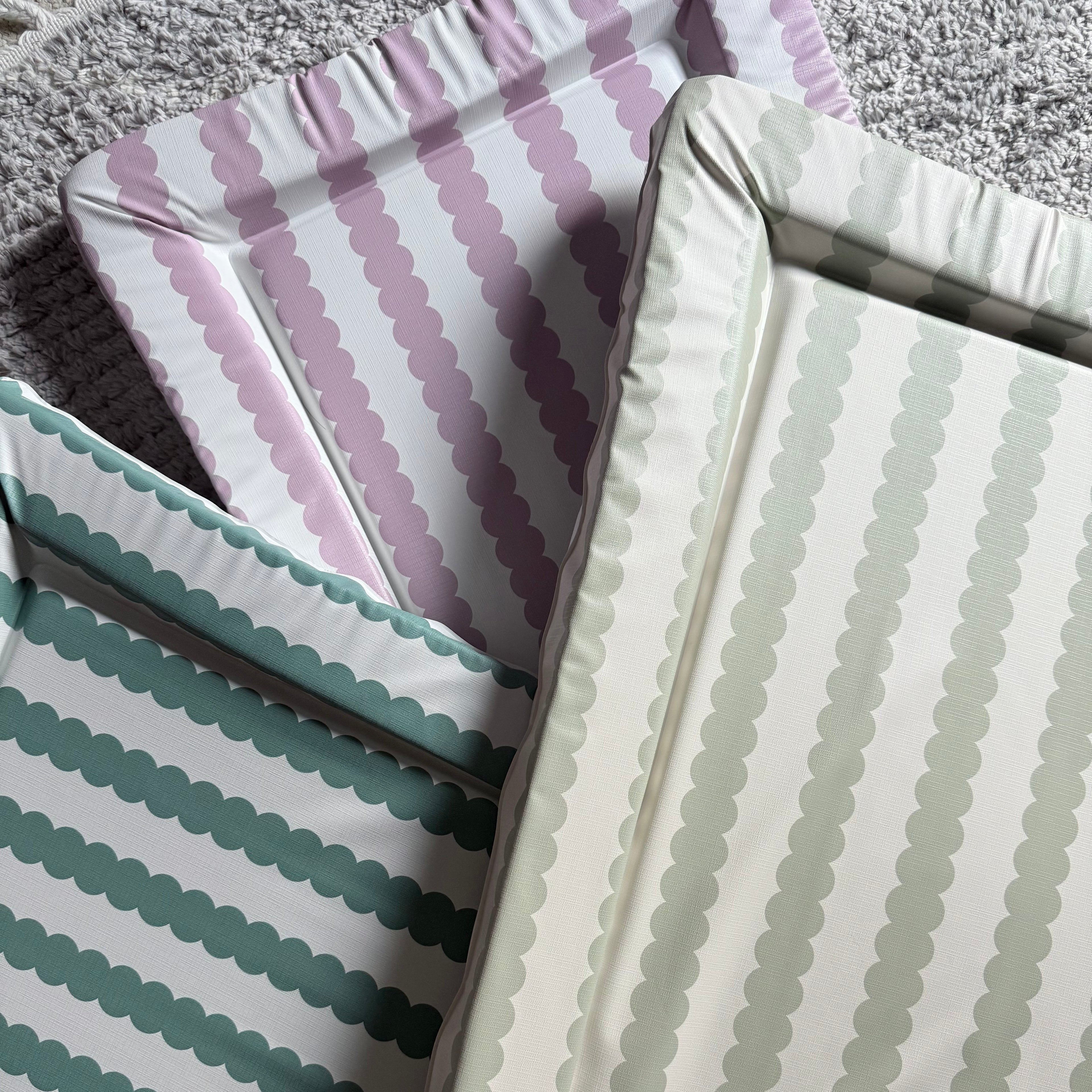 Obaby Changing Mat - Ocean Scallop Stripe