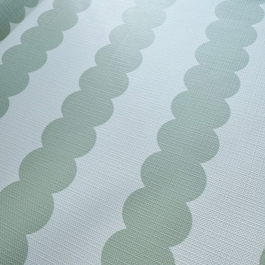 Obaby Changing Mat - Sage Scallop Stripe