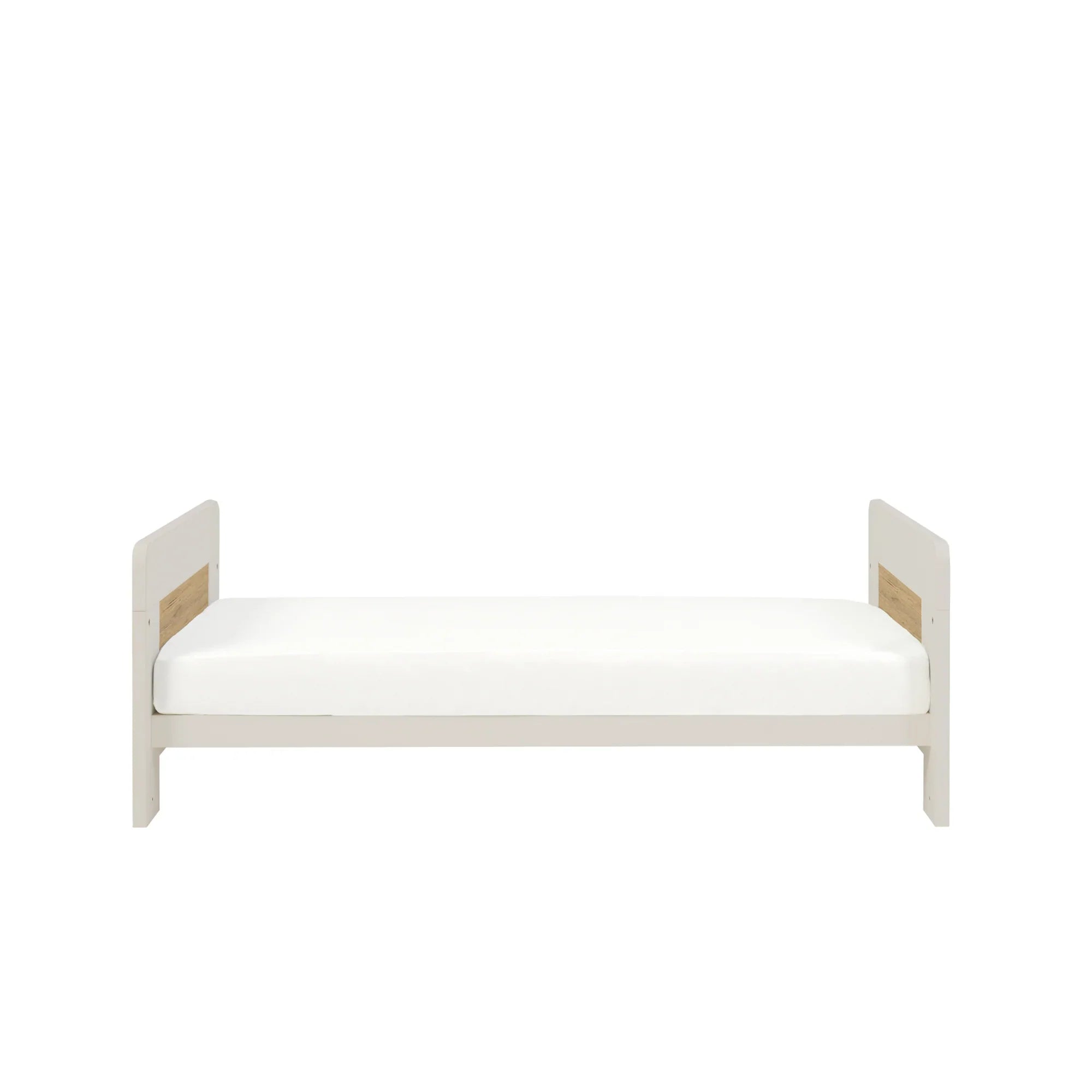 Tutti Bambini Essentials Alba Mini Cot Bed - White Sand/Distressed Oak