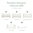 Tutti Bambini Essentials Alba Cot Bed - White