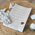 Obaby Wedge Changing Mat - Safari Print - Oatmeal