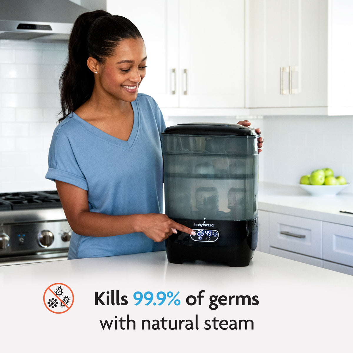 Baby Brezza Steriliser Dryer Advanced - All Black