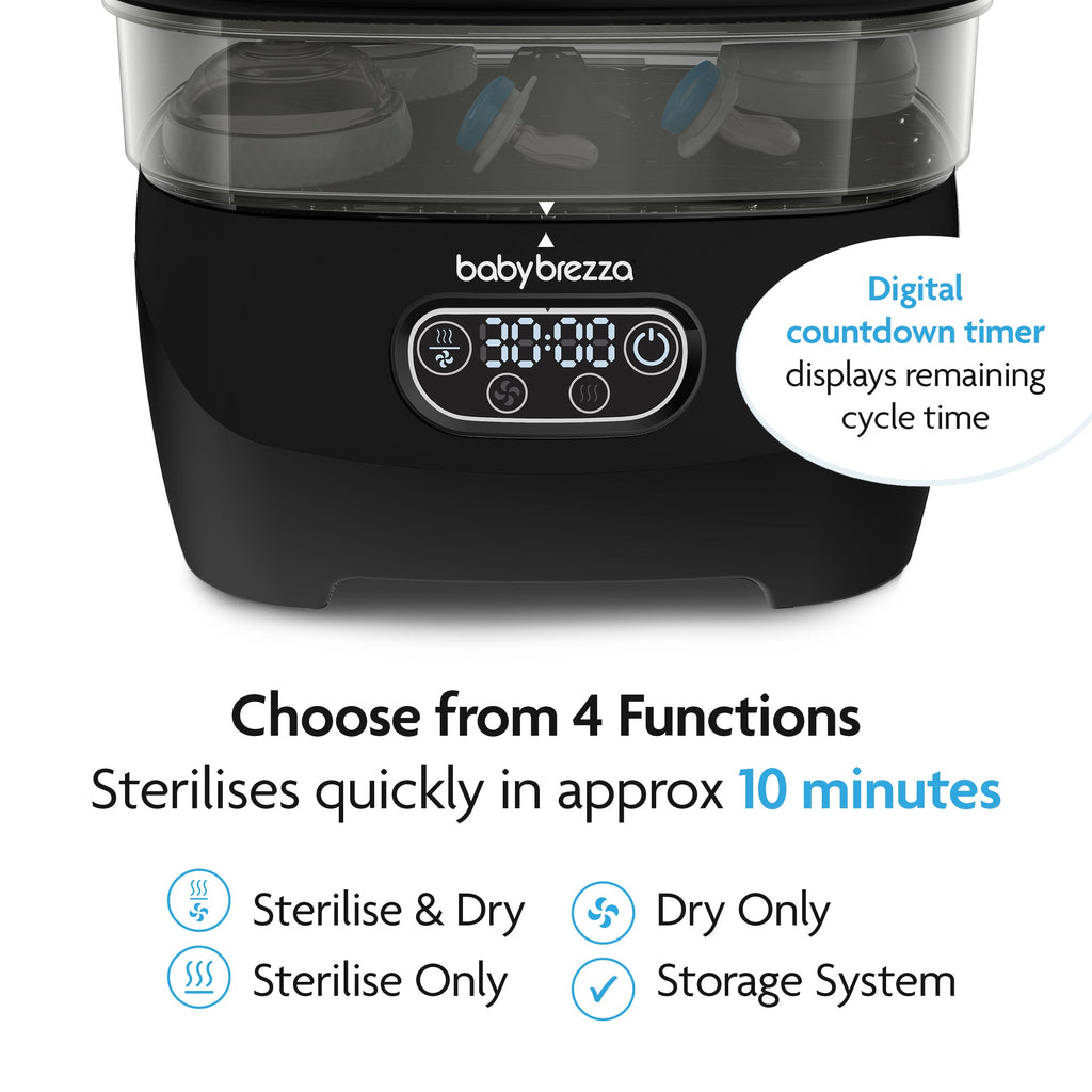 Baby Brezza Steriliser Dryer Advanced - All Black