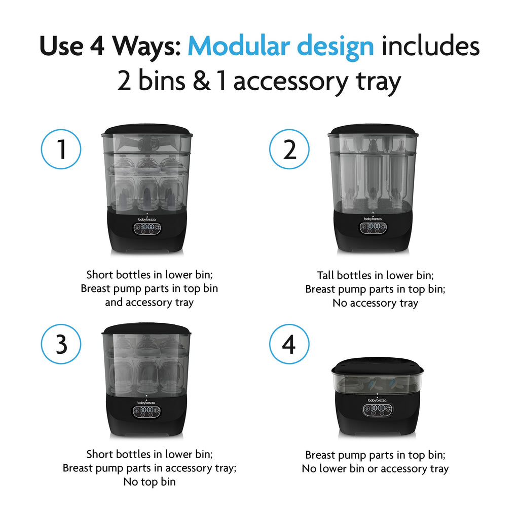 Baby Brezza Steriliser Dryer Advanced - All Black