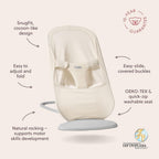 BabyBjörn Begin Baby Bouncer Airy Mesh - Cream