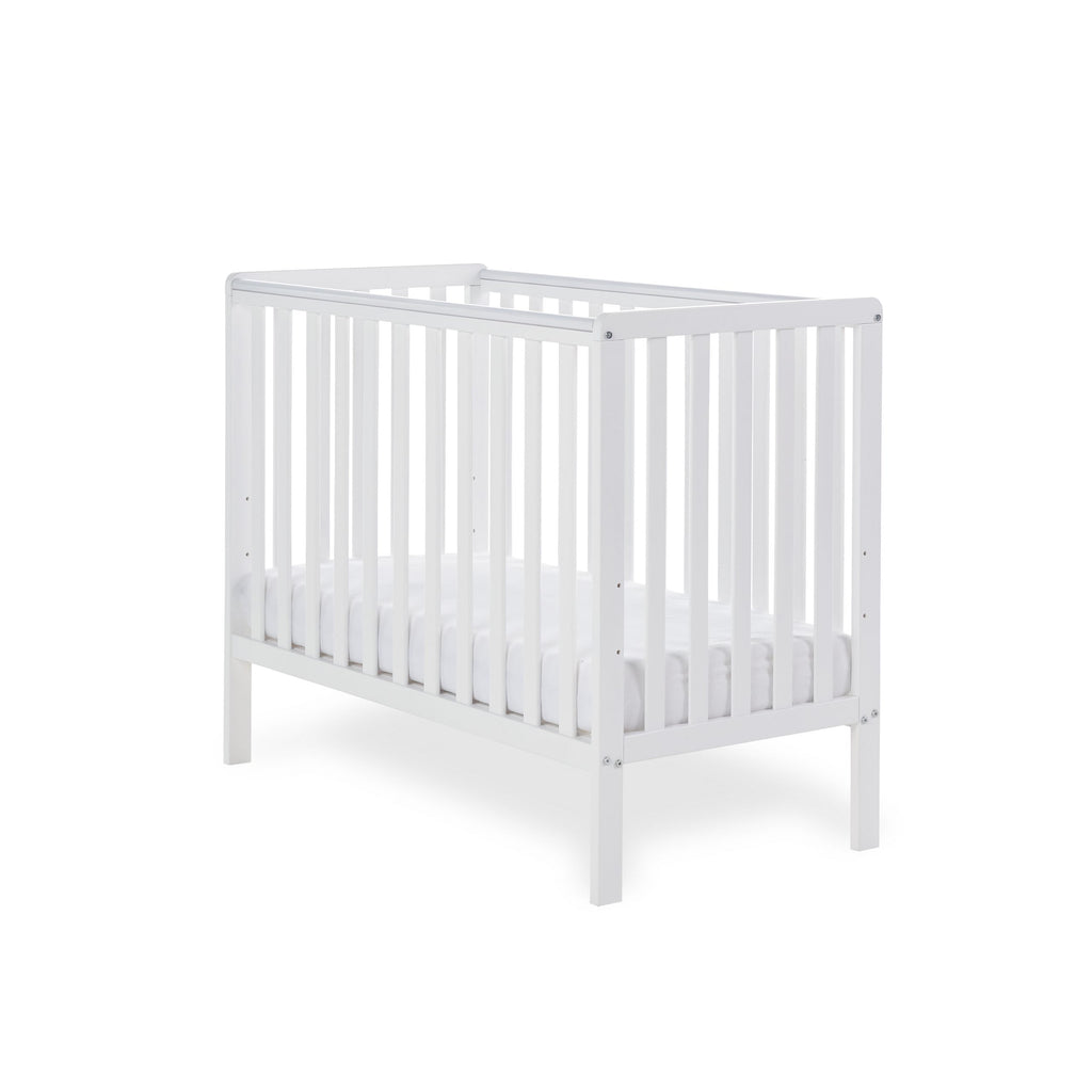 Obaby Bantam Space Saver Cot & Cot Top Changer - White