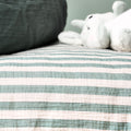 Obaby Muslin Fitted Sheet 120cm x 60cm - Ocean Stripe