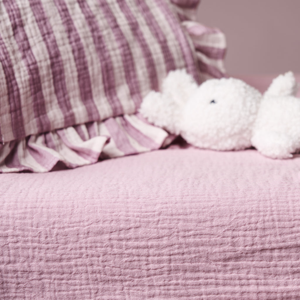 Obaby Muslin Fitted Sheet 140cm x 70cm - Berry