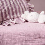 Obaby Muslin Fitted Sheet 140cm x 70cm - Berry