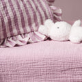 Obaby Muslin Fitted Sheet 120cm x 60cm - Berry