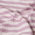 Obaby Muslin Fitted Sheet 120cm x 60cm - Berry Stripe