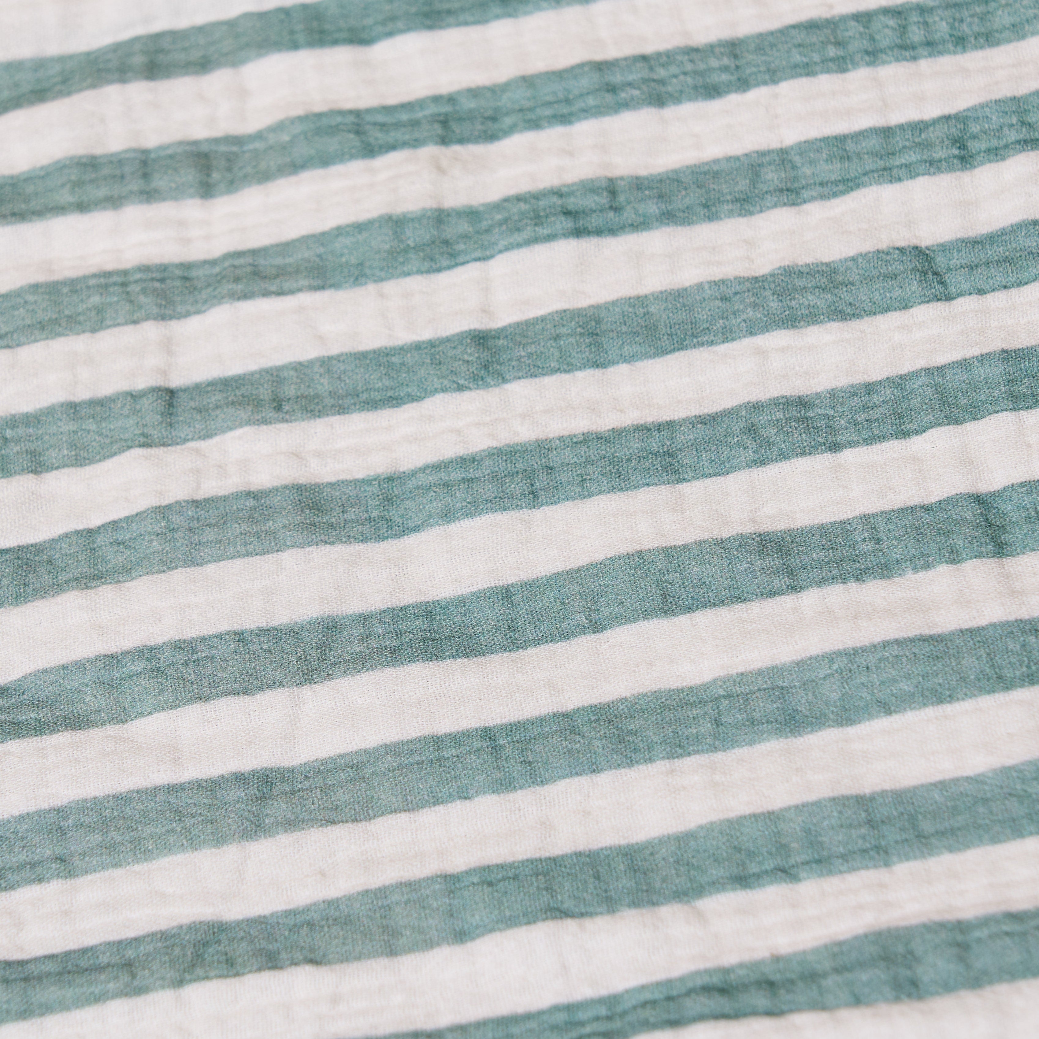 Obaby Muslin Fitted Sheet 140cm x 70cm - Ocean Stripe