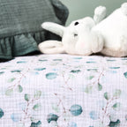Obaby Muslin Fitted Sheet 120cm x 60cm - Eucalyptus