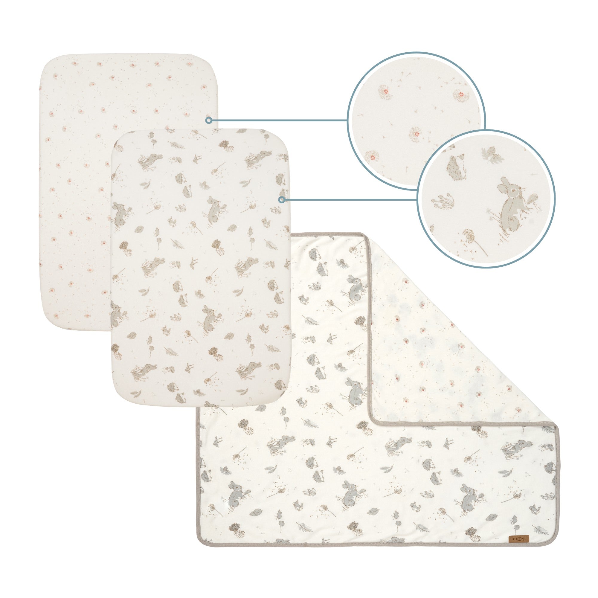 Tutti Bambini CoZee Supreme Mattress & Bedding Bundle - Cocoon