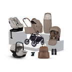 Silver Cross Breez Ultimate 360 Family Car Seat & Accessory Bundle - Champagne