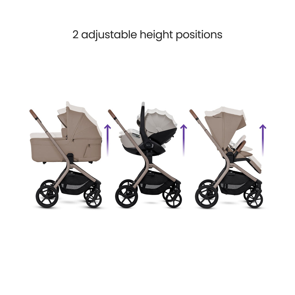 Silver Cross Breez Ultimate 360 Family Car Seat Bundle - Champagne