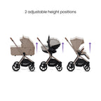 Silver Cross Breez Ultimate 360 Family Car Seat Bundle - Champagne