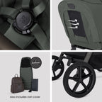 Silver Cross Breez Ultimate 360 Family Car Seat Bundle - Pewter