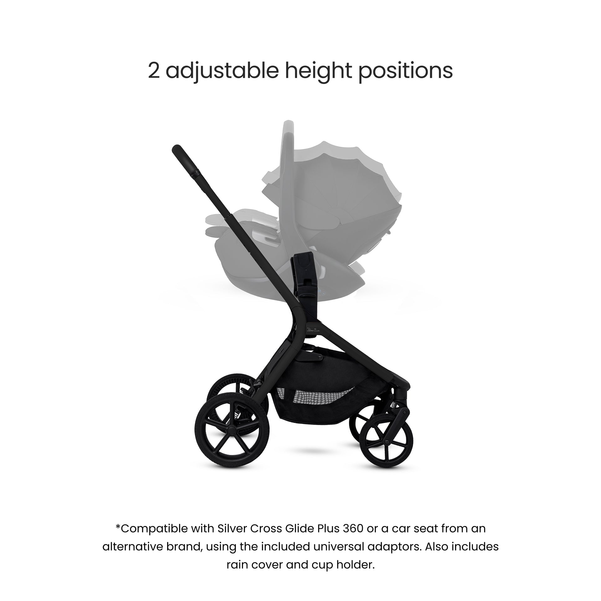 Silver Cross Breez Stroller - Onyx