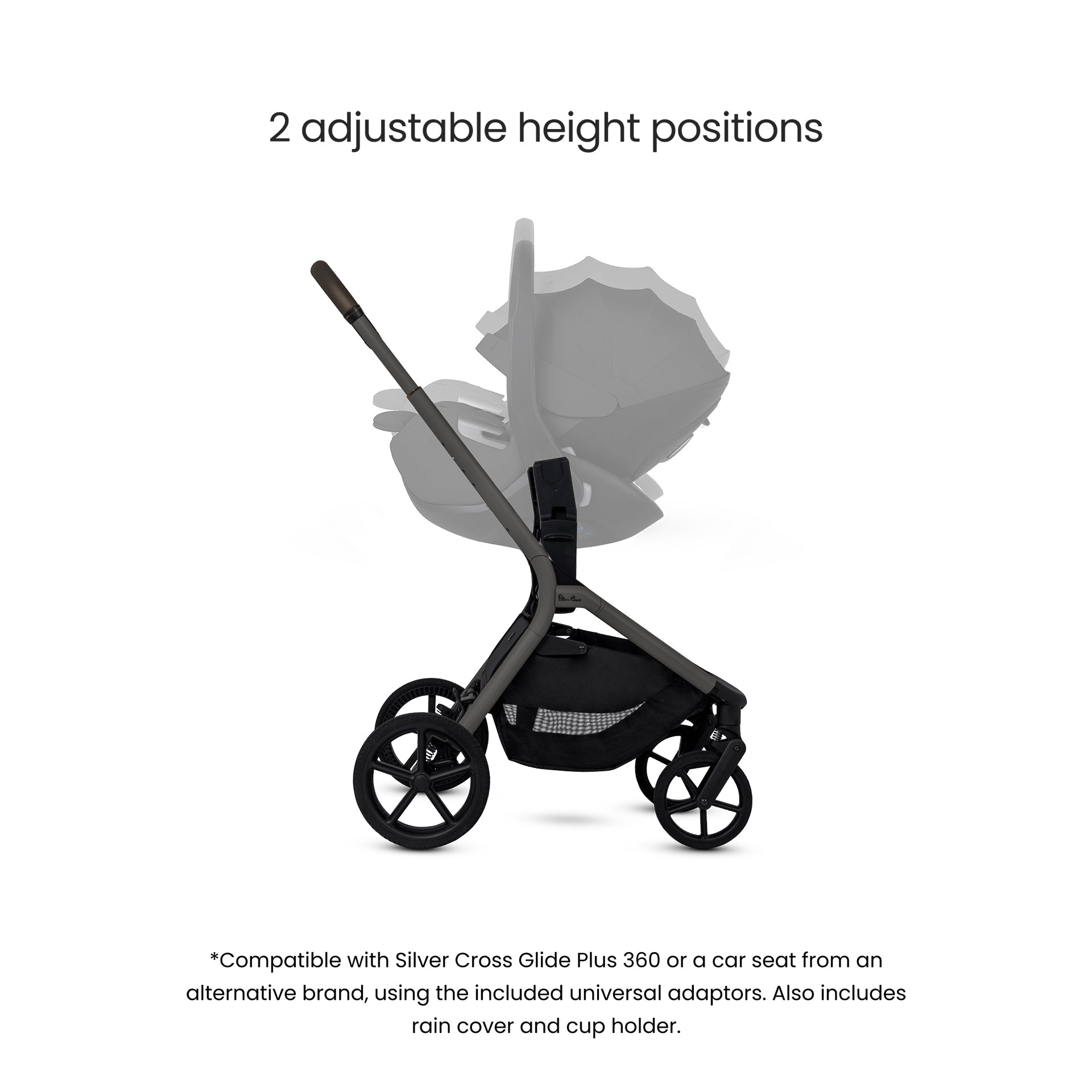 Silver Cross Breez Stroller - Pewter