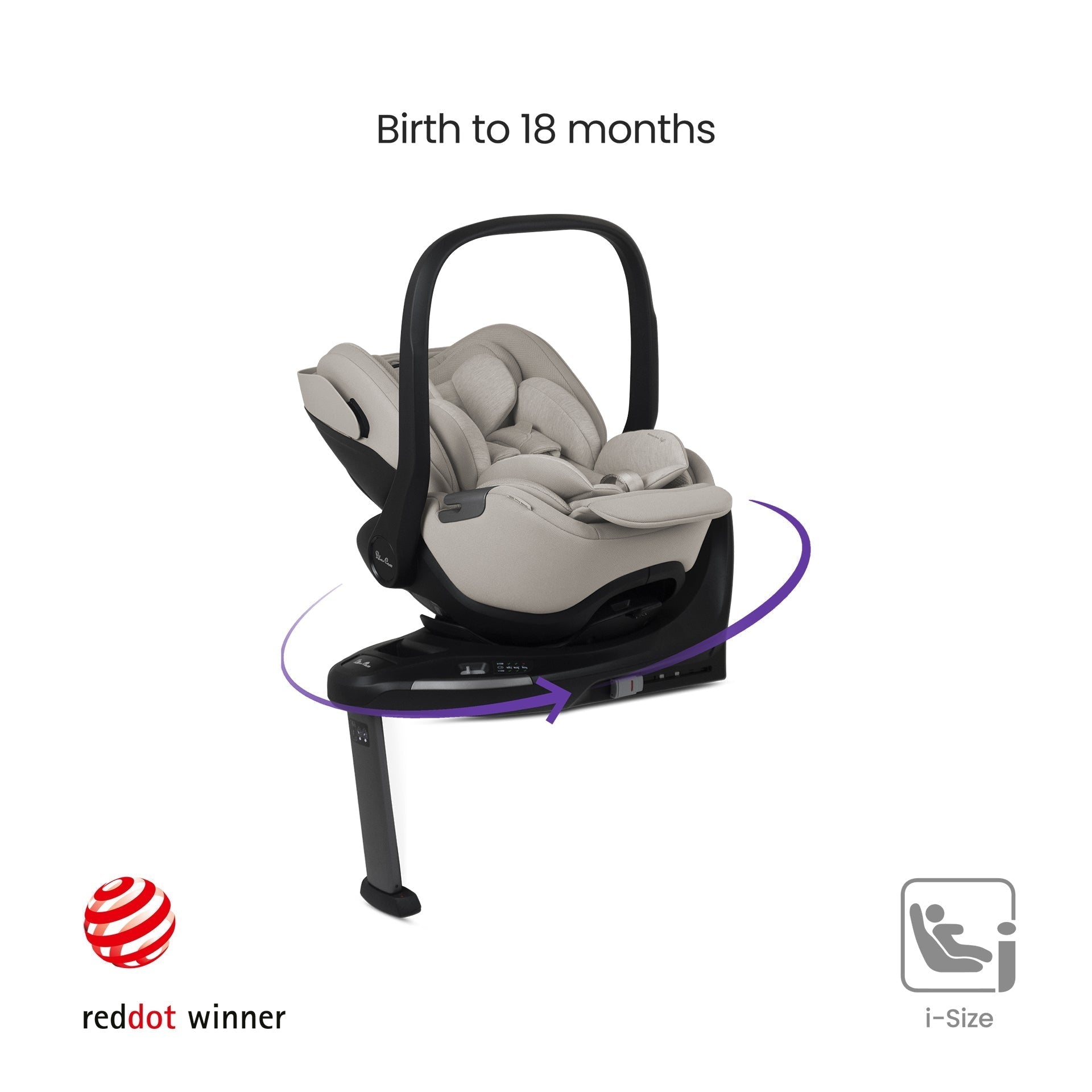 Silver Cross Breez Ultimate 360 Car Seat & Accessory Bundle - Champagne