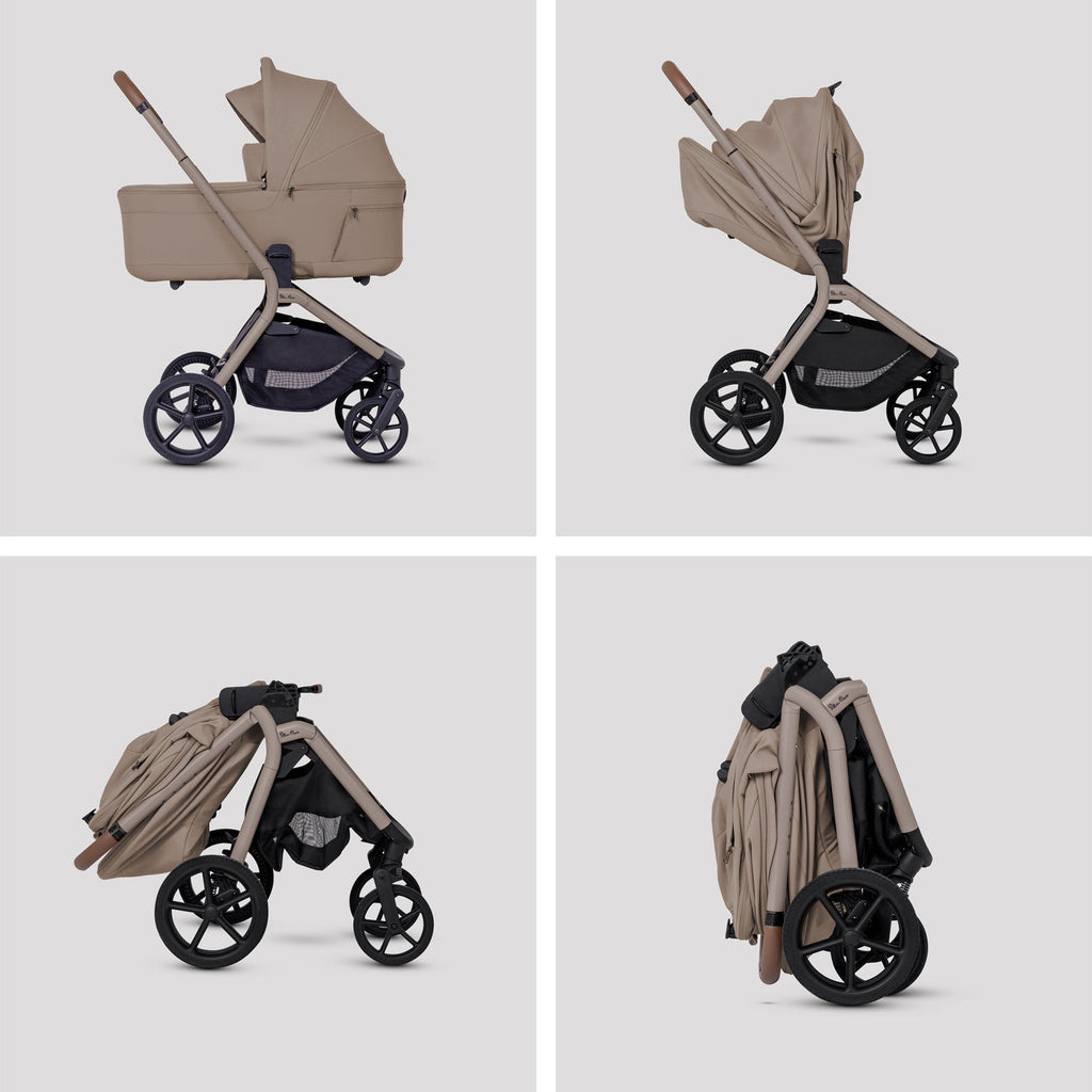 Silver Cross Breez Ultimate Cybex Cloud T & 360 Base Bundle - Champagne