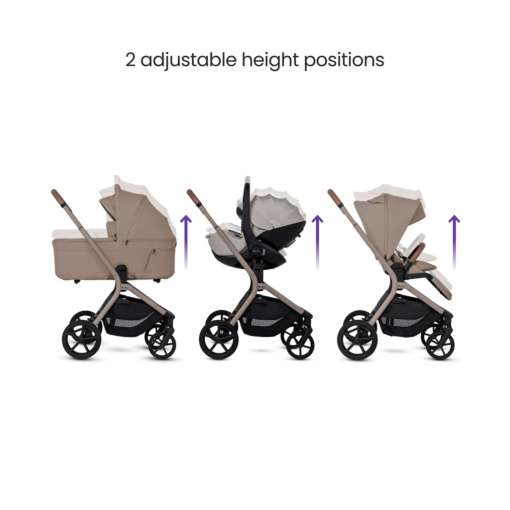Silver Cross Breez Ultimate Cybex Cloud T & 360 Base Bundle - Champagne