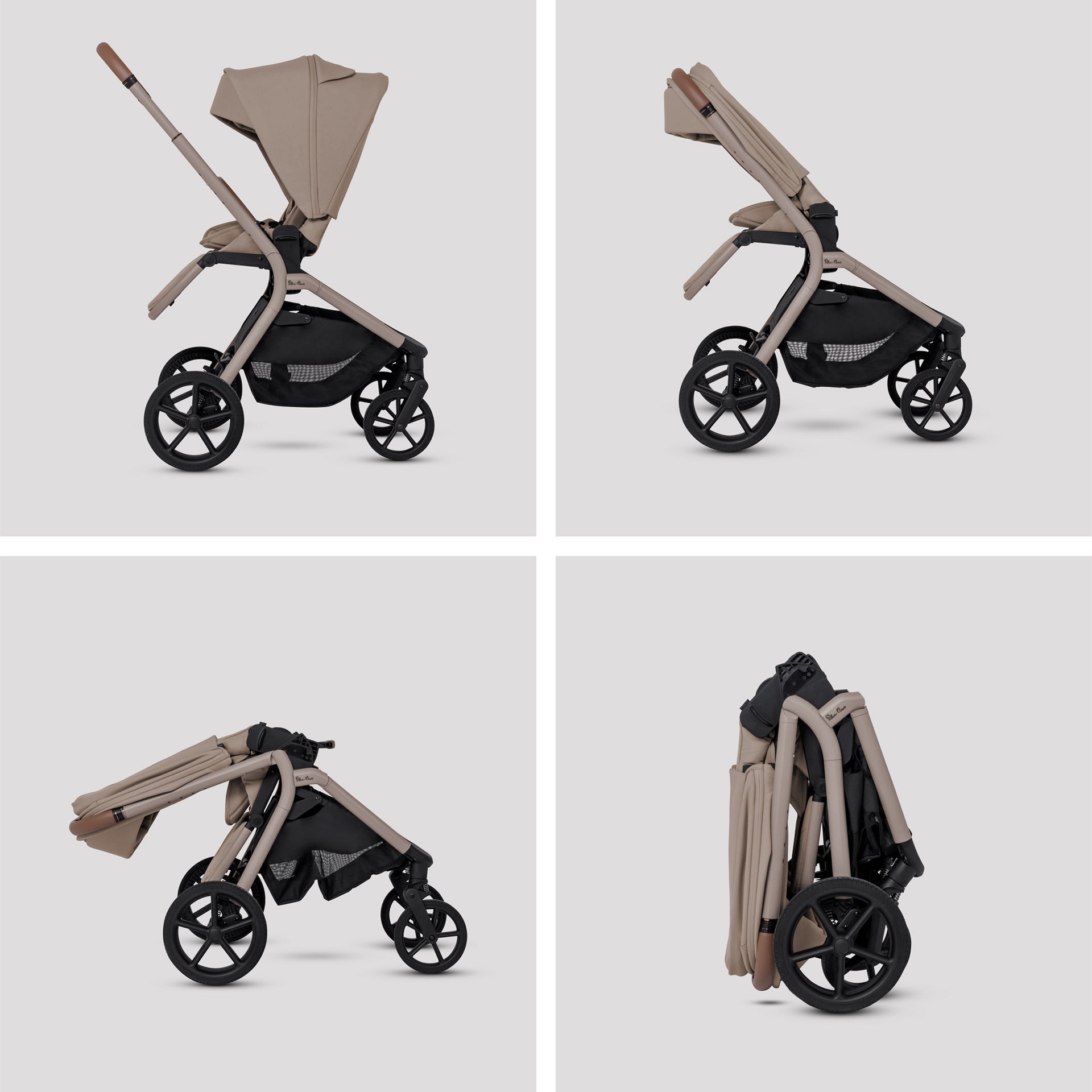 Silver Cross Breez Ultimate Maxi-Cosi Pebble 360 Pro2 & Sliding Base Bundle - Champagne
