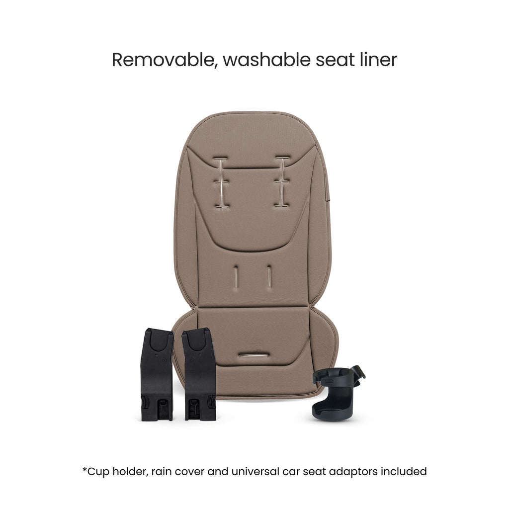 Silver Cross Breez Ultimate Cybex Cloud T & 360 Base Bundle - Champagne
