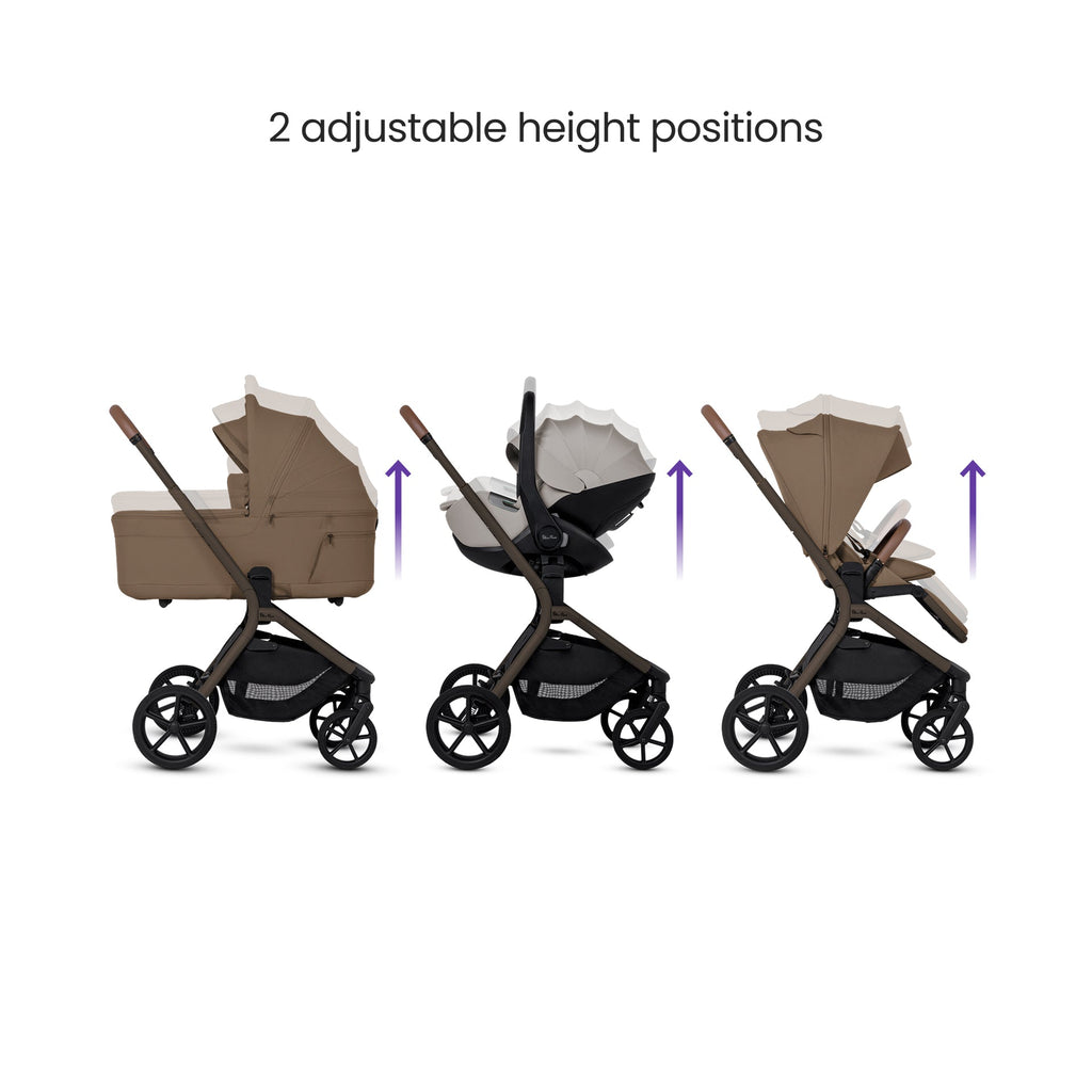 Silver Cross Breez Ultimate Maxi-Cosi Pebble 360 Pro2 & Sliding Base Bundle - Maple