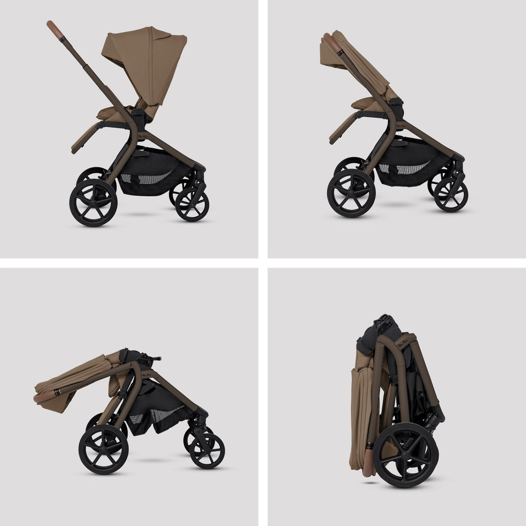 Silver Cross Breez Ultimate Maxi-Cosi Pebble 360 Pro2 & Sliding Base Bundle - Maple