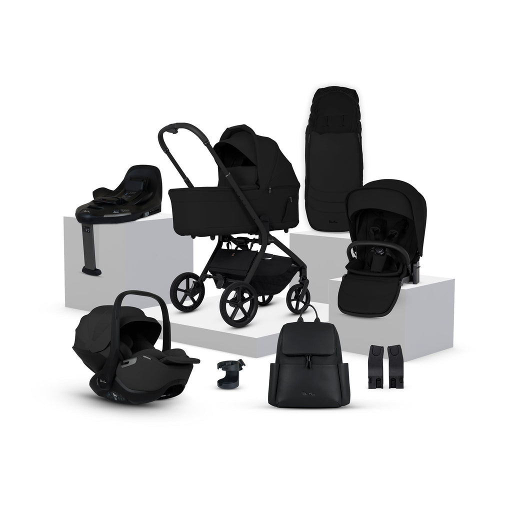 Silver Cross Breez Ultimate 360 Car Seat & Accessory Bundle - Onyx