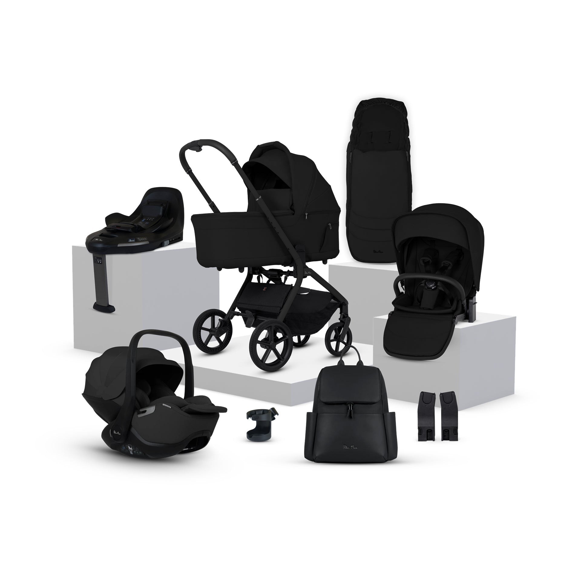 Silver Cross Breez Ultimate 360 Car Seat & Accessory Bundle - Onyx
