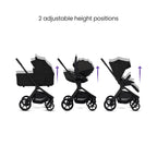 Silver Cross Breez Ultimate Cybex Cloud T & 360 Base Bundle - Onyx