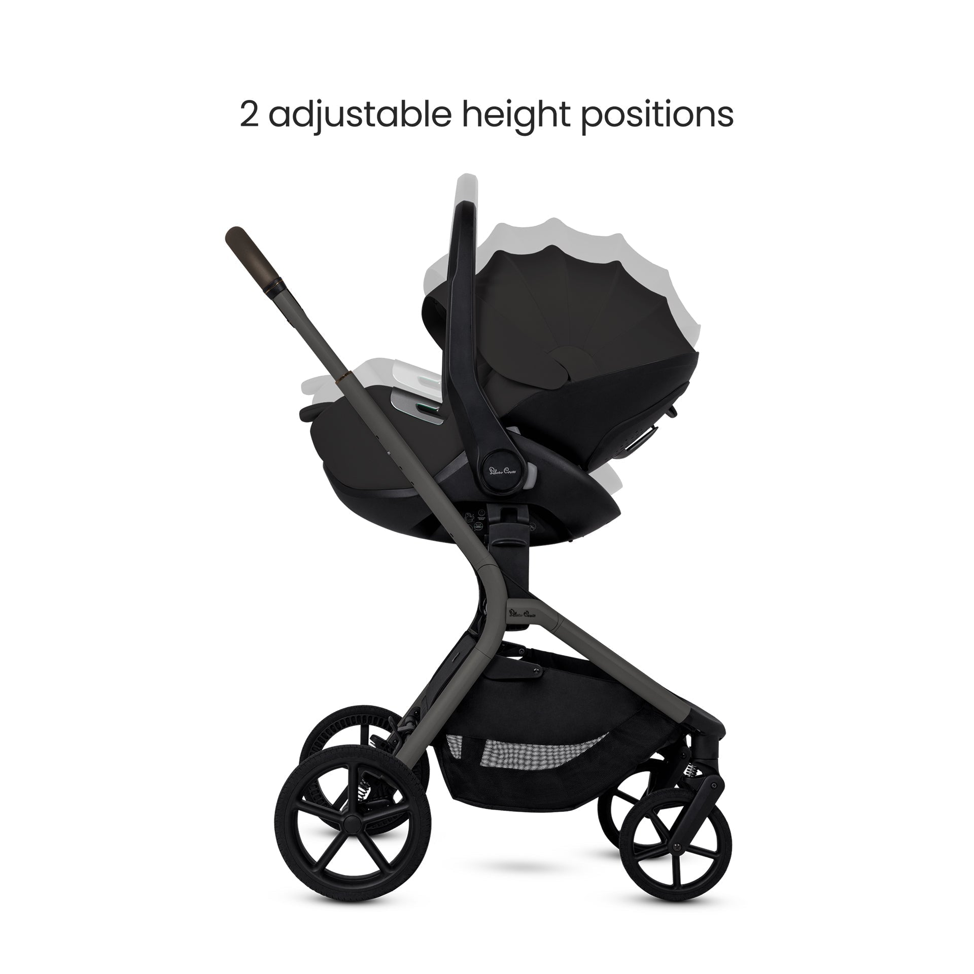 Silver Cross Breez Ultimate Cybex Cloud T & 360 Base Bundle - Pewter