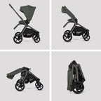 Silver Cross Breez Ultimate Maxi-Cosi Pebble 360 Pro2 & Sliding Base Bundle - Pewter