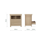 CuddleCo Burford 2 Piece Nursery Furniture Set - Oak