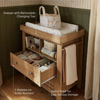 CuddleCo Burford Dresser Changer - Oak