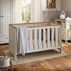 CuddleCo Burford Cot Bed - White & Oak