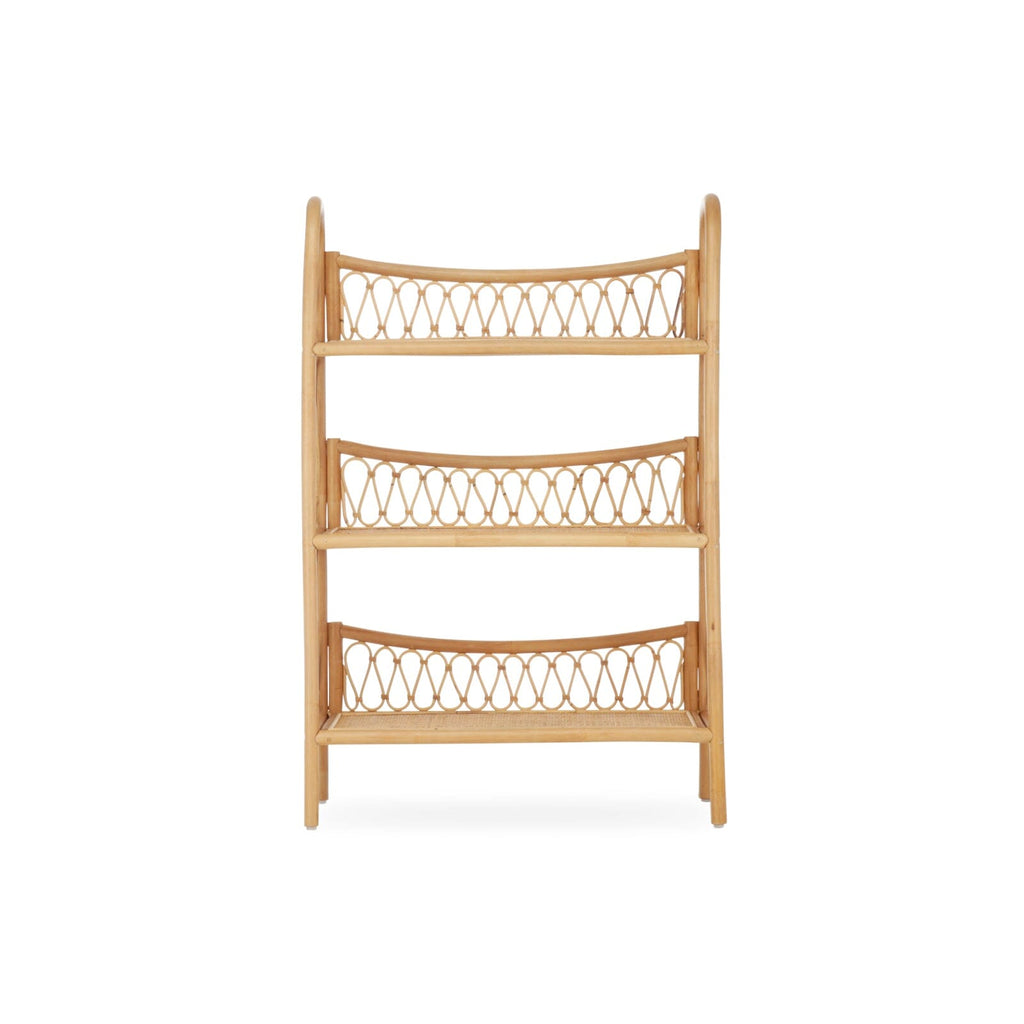 CuddleCo Aria 3 Tier Shelving Unit - Rattan
