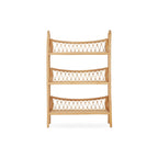 CuddleCo Aria 3 Tier Shelving Unit - Rattan
