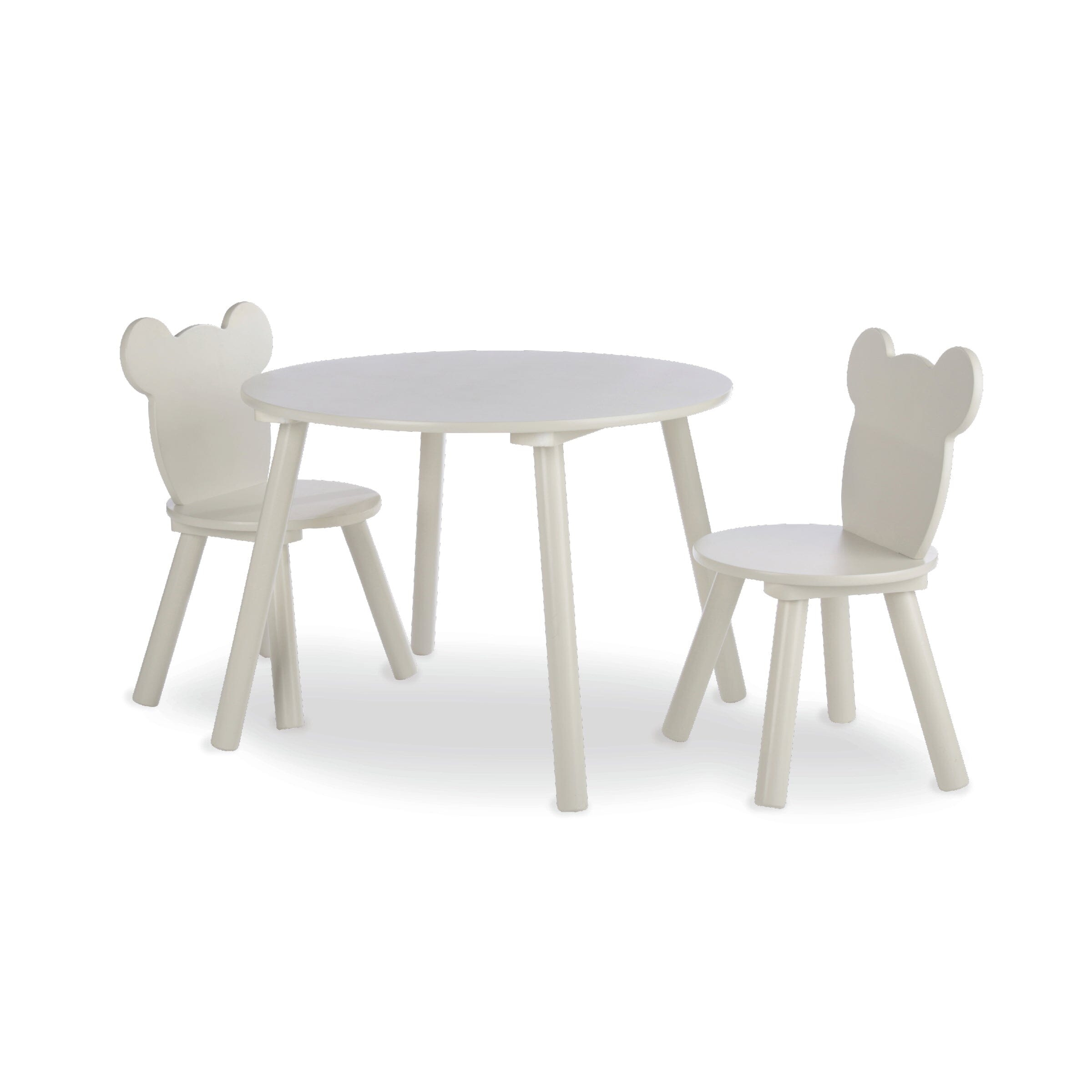 CuddleCo Play House Bear Table & 2 Chairs - Pebble