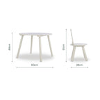 CuddleCo Play House Bear Table & 2 Chairs - Pebble