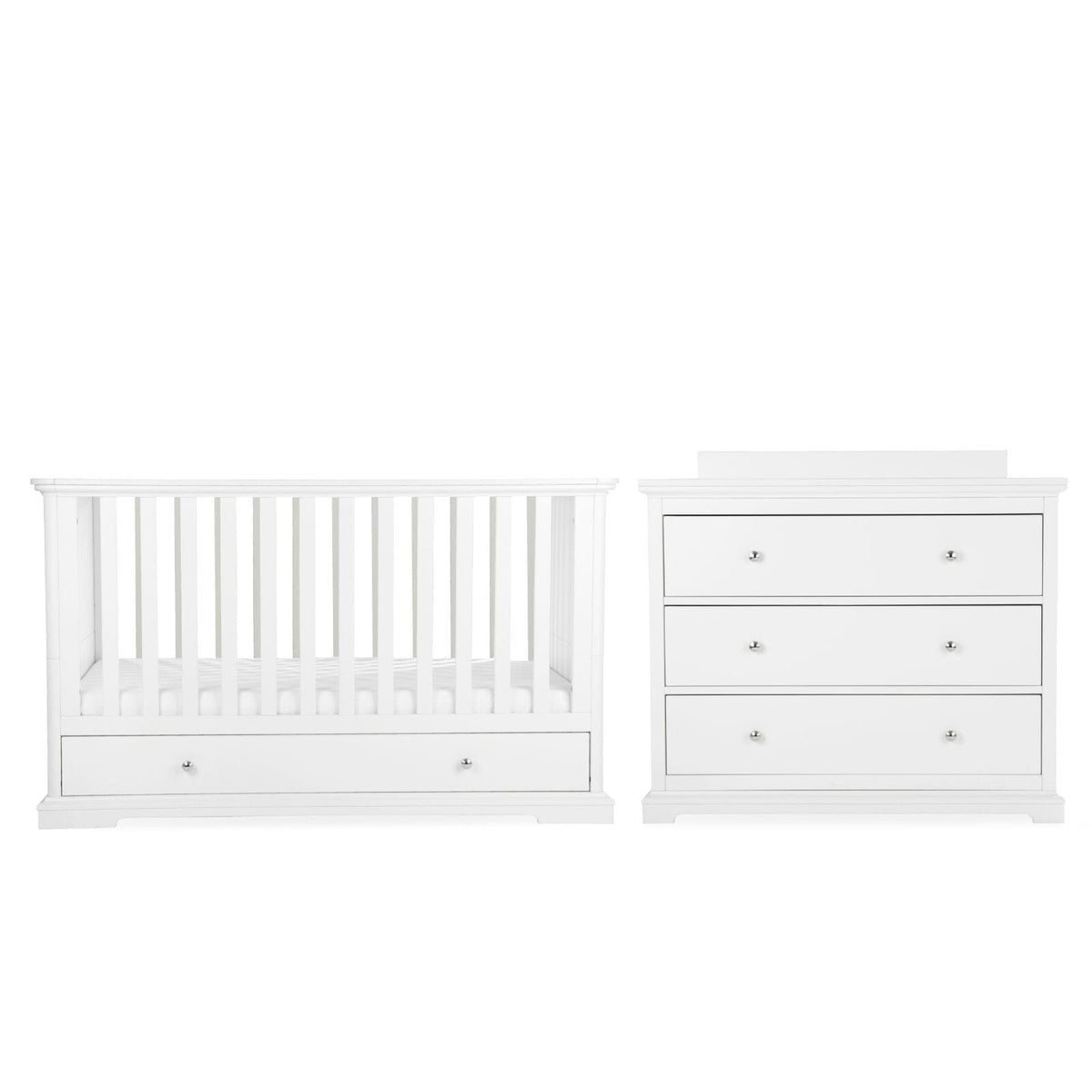 CuddleCo Beaumont 2 Piece Nursery Furniture Set - White