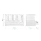 CuddleCo Beaumont 3 Piece Nursery Furniture Set - White