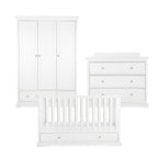 CuddleCo Beaumont 3 Piece Nursery Furniture Set - White