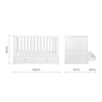 CuddleCo Beaumont Cot Bed - White