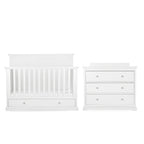 CuddleCo Beaumont Grand 2 Piece Nursery Furniture Set - White